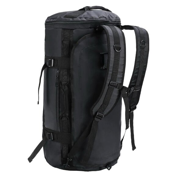 MIER Large Duffel Backpack w/ Shoe Compartment, Water Resistant, Black, 45L - Picture 1 of 4